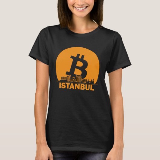 Istanbul Bitcoin Maximalist  Bitcoin Istanbul Skyl Tシャツ (正面)
