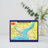 Istanbul Retro Greeting Postcard ポストカード (スタンド正面)