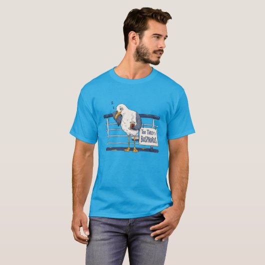 Istanbul Themed Seagull Tシャツ (正面フル)