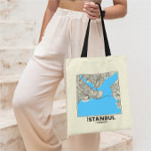 Istanbul, Turkey City Map Tote Bag トートバッグ