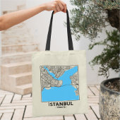 Istanbul, Turkey City Map Tote Bag トートバッグ