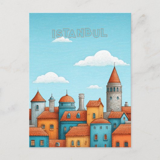 Istanbul Turkiye Travel ポストカード (正面)