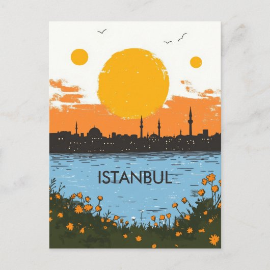 Istanbul Turkiye Travel ポストカード (正面)