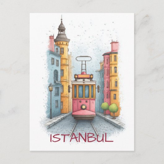 Istanbul Turkiye Travel ポストカード (正面)