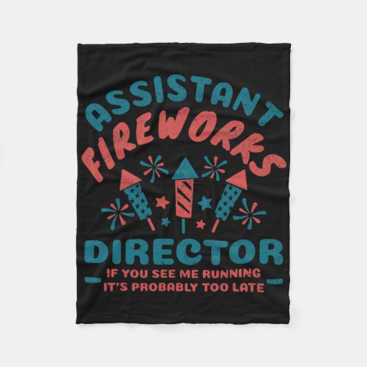 Istant Fireworks監督男性へ女子おもしろい4日 フリースブランケット (正面)