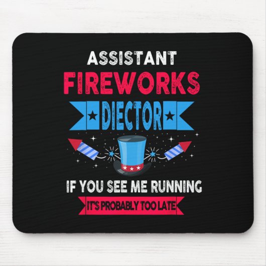 Istant Fireworks Director走 I You走 7月4日 マウスパッド (正面)