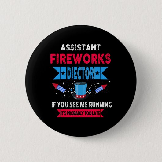 Istant Fireworks Director走 I You走 7月4日 缶バッジ (正面)