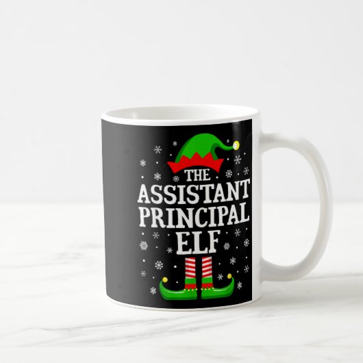 Istant Principal Elf Funny Christmas Family Matchi コーヒーマグカップ (右)