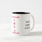 ISTJ人格マグ ツートーンマグカップ (正面右)