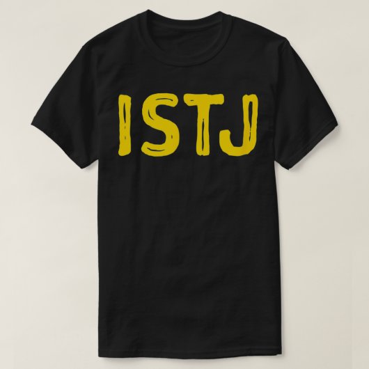 ISTJ内向型人格タイプ Tシャツ (デザイン正面)