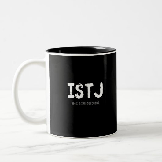 ISTJ – 実用的合理主義(白) ツートーンマグカップ (左)