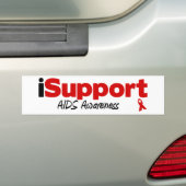 iSupportのエイズ バンパーステッカー (車上)
