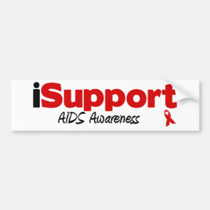 iSupportのエイズ バンパーステッカー