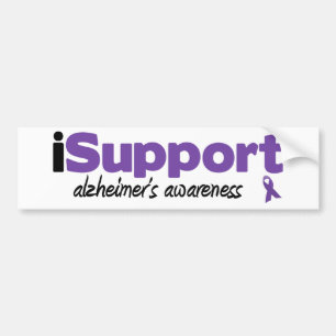 iSupport Alzheimers バンパーステッカー