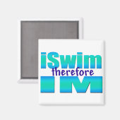 iSwimしたがってIMスクエアマグネット マグネット (正面/裏面)