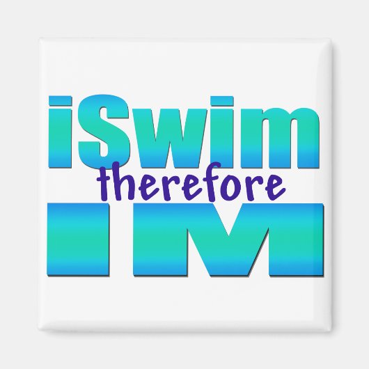 iSwimしたがってIMスクエアマグネット マグネット (正面)