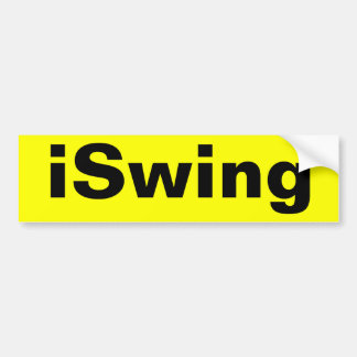 iSwingバンパーステッカー バンパーステッカー