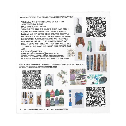 ISYメモ帳によるインプレッションの促進 ノートパッド (正面)