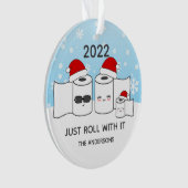 Itおもしろいト転がイレ紙ファミリー3 オーナメント (正面)