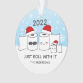 Itおもしろいト転がイレ紙ファミリー3 オーナメント (正面)