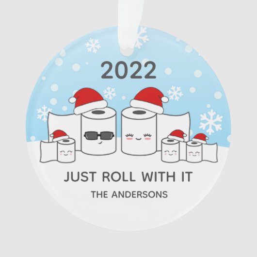 Itおもしろいト転がイレ紙ファミリー5 オーナメント (正面)