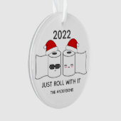 Itおもしろいト転がレ紙カップル オーナメント (正面)