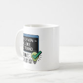 ITおもしろいパパテックオタク系のジョーク コーヒーマグカップ (正面左)