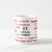 ITが情報技術おもしろいのマグを誓う コーヒーマグカップ (中央)