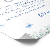 Itにリングや輪を付けるブルーチャイノエリーブライダルシャワー ポスター (角)