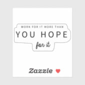 Itに対する作業より多くのやる気を起こさせる引用文タイポグラフィ シール (シート)