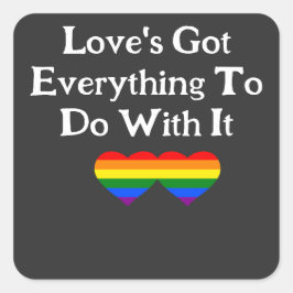 ITに得対する愛の全プライド スクエアシール