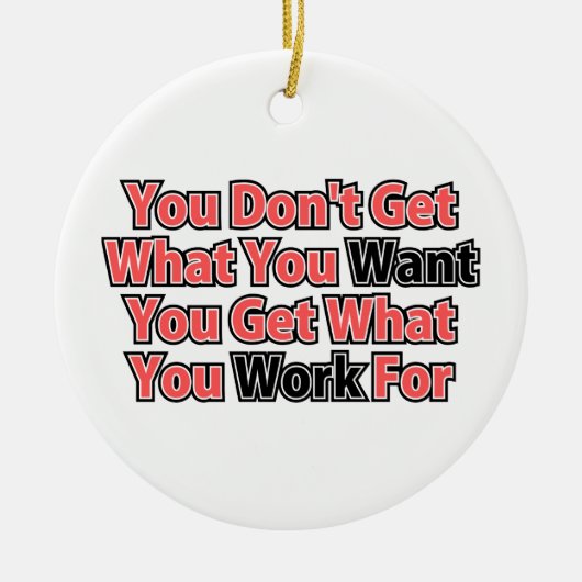 Itに関する作業感動的ことわざ セラミックオーナメント (正面)