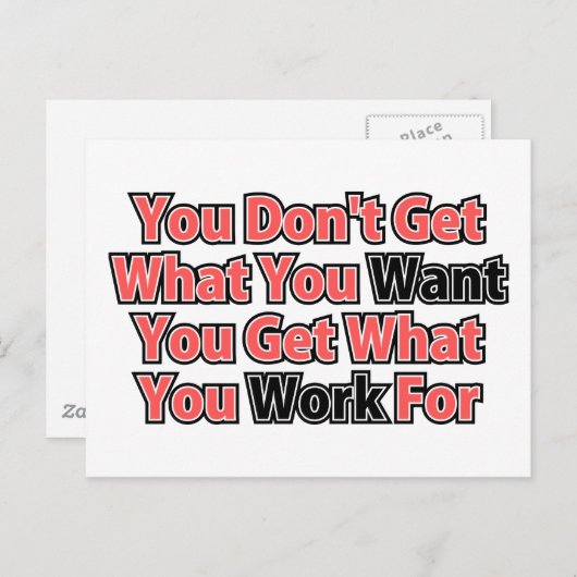 Itに関する作業感動的ことわざ ポストカード (正面/裏面)