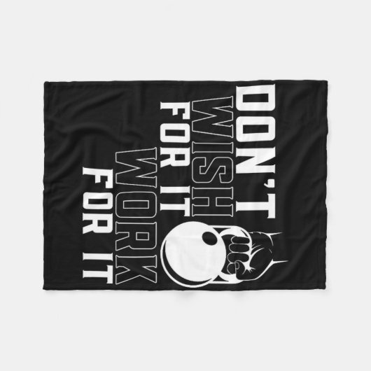 ItのためのワークウェイトリフティングトレーニングジムフィットネスTrai フリースブランケット (正面(横))