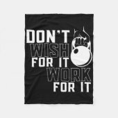 ItのためのワークウェイトリフティングトレーニングジムフィットネスTrai フリースブランケット (正面)