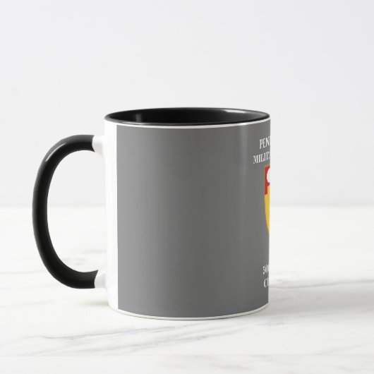 ITのカスタマイズ-淡いグレーの懇親会MUG マグカップ (左)