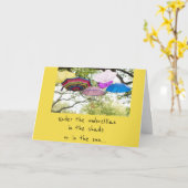 ***ITの中で人生は良い***すべての行事 カード (黄色い花)