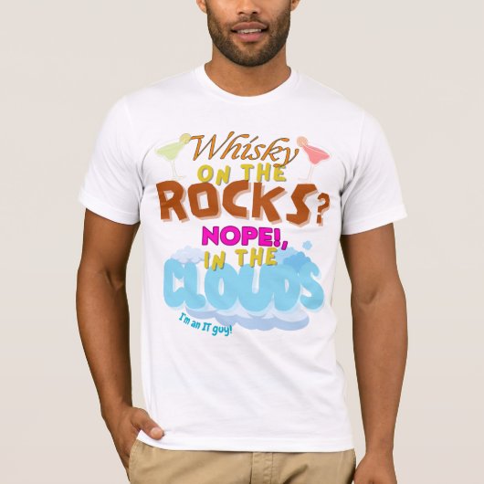 ITの人にはクラウドで Tシャツ (正面)