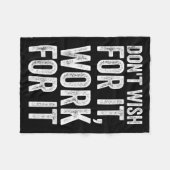 Itの作業を望まないやる気を起こさせることわざ フリースブランケット (正面(横))