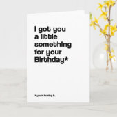 Itの保持おもしろい誕生日カード カード (黄色い花)