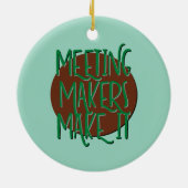 Itの回復スローガンを作る会議員 セラミックオーナメント (裏面)