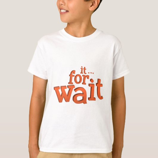 Itの待機文字引用文 Tシャツ (正面)