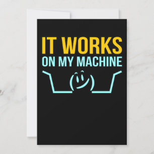 ITは、機械技術コンピュータITプログラムで動作します。 サンキューカード