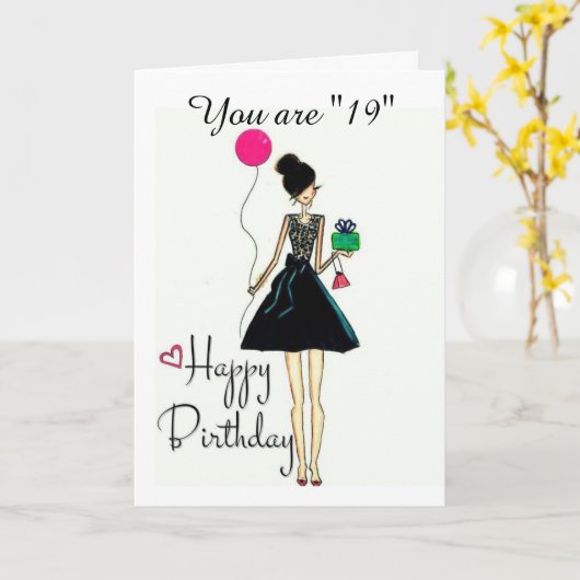 **ITは**19th**誕生日!!!!**誕生日カード カード (黄色い花)