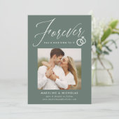 Itへの素晴らしいリングや輪セージ婚約発表 招待状 (スタンド正面)