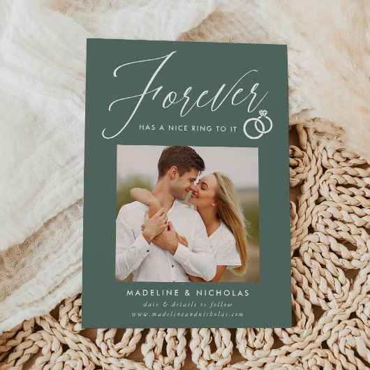 Itへの素晴らしいリングや輪セージ婚約発表 招待状