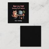 Itをオフにしてテクニカルサポートをオンにしてみた スクエア名刺 (正面/裏面)