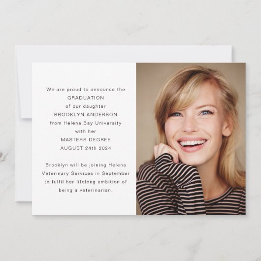 Itをマスター写真コラージュ大学院の発表 招待状 (裏面)