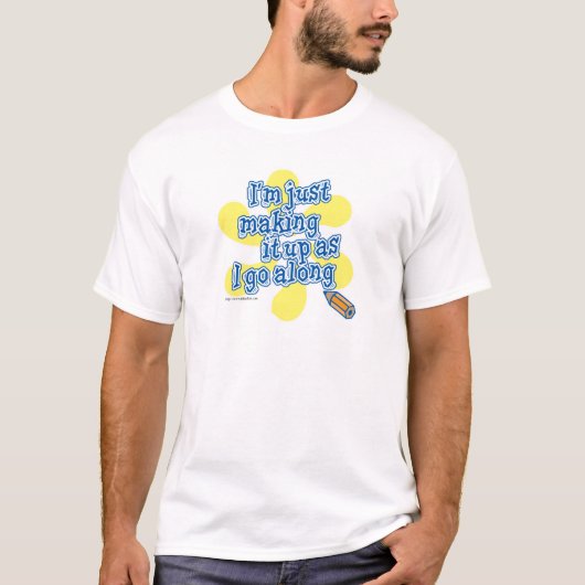 Itを使ったクリエイティブおもしろい作家スローガン Tシャツ (正面)