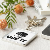 Itを使用 – 脳デザイン キーホルダー (側面)